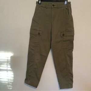 EUC DIP Olive Green Cotton Stretch Utility Ankle Pants Size 6